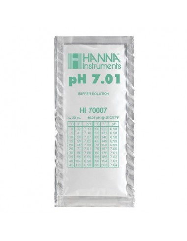 Ĳkoplossing pH 7,01 25 zakjes van 20 ml HANNA - 1
