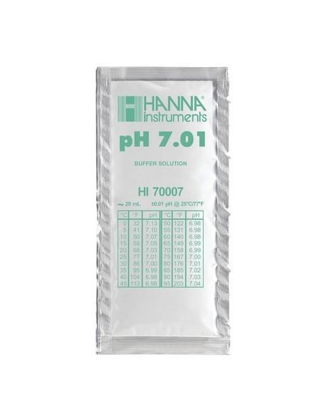 Solution d'étalonnage pH 7,01 25 sachets de 20 ml HANNA - 1