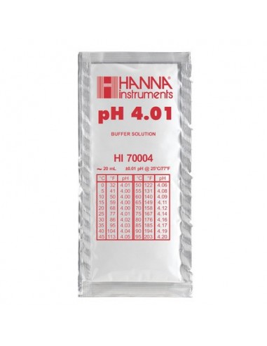 Calibration solution pH 4.01 25 bags of 20 ml HANNA - 1