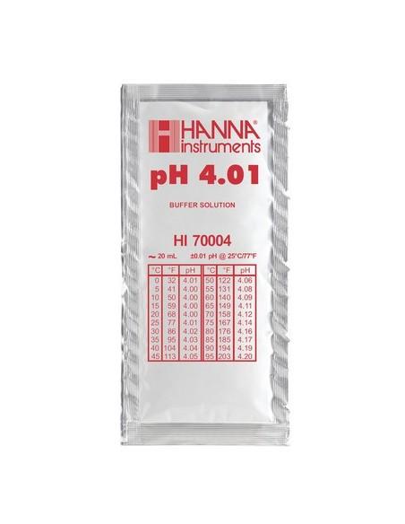 Solution d'étalonnage pH 4,01 25 sachets de 20 ml HANNA - 1