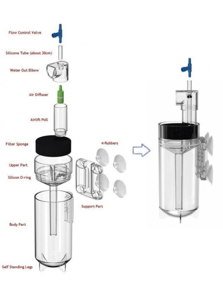Egg tumbler ZET-65 Ziss Aqua - 1