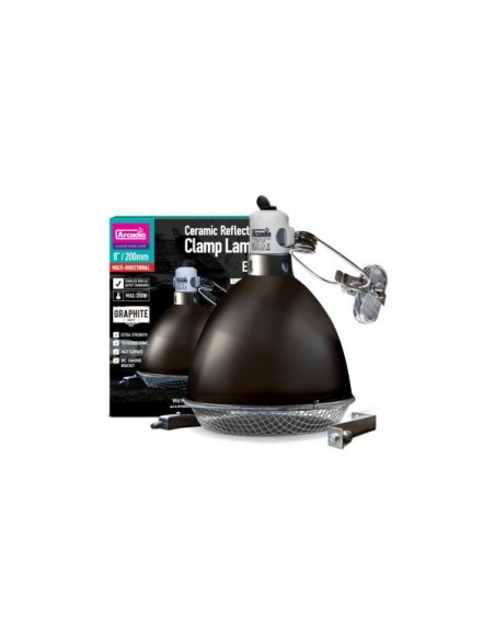 Reflector Klemlamp + Houder - 20cm/GR/E27 - Arcadia Arcadia - 1