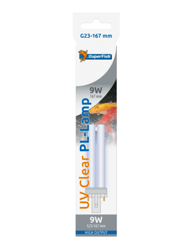 Sf Lampe Uv Pl 9w G23-167mm SuperFish - 1