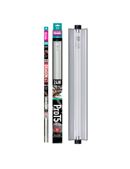 Arcadia Pro T5 Uvb Kit Dragon 14% Uvb 24 Watt Arcadia - 1