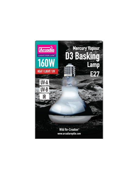 Arcadia 2nd Generation Uv Basking Lamp 160 Watt Arcadia - 1