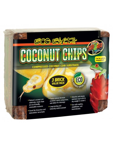 Eco Earth Coconut Chips 3 Briques X 500g Zoomed ZOOMED - 1