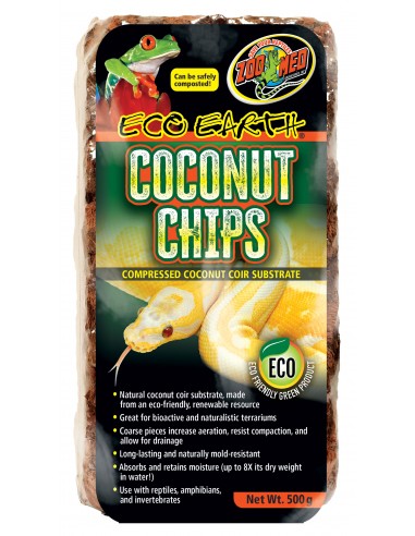 Eco Earth Coconut Chips 1 Brique 500g Zoomed ZOOMED - 1