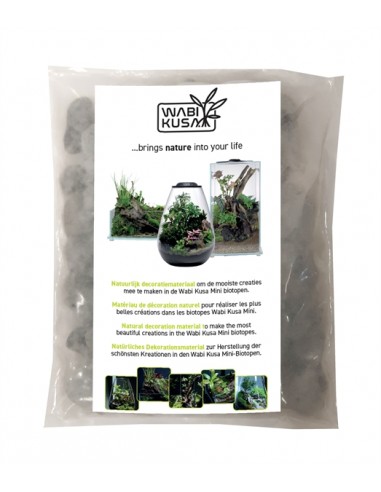 Wabi Kusa Dark Grey Pebbles 1-3 Cm 1 Kg MyWabiKusa - 1