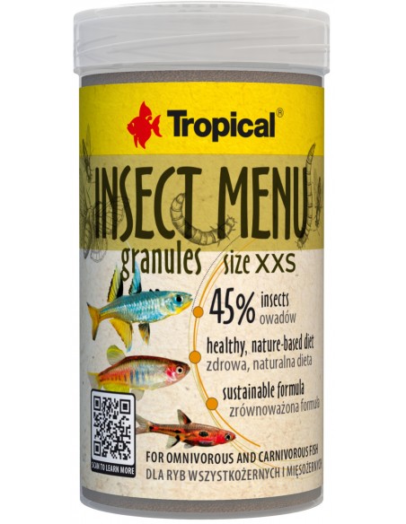 INSECT MENU granulés xxs TROPICAL - 1