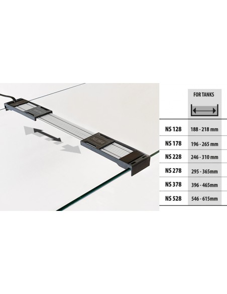 Rampe Led Slim Daylight 378 (de 396 À 465mm)  Newa NEWA - 3