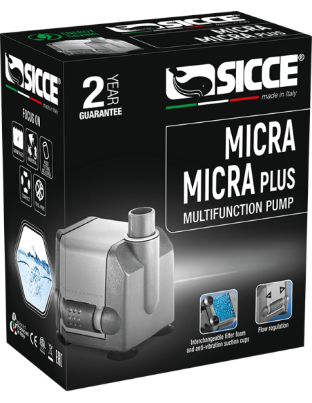 Sicce Easyline Micraplus Pump 600 L/H 1.5 Mtr Cable 230v