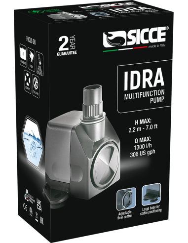 Sicce Easyline Idra Pump 1300 L/H 1.5 Mtr Kabel 230v