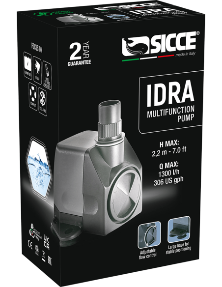 Sicce Easyline Idra Pump 1300 L/H 1.5 Mtr Kabel 230v
