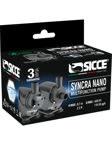 Sicce Syncra Nano Circulation & Powerhead 140-430 L/H 1.5 Mtr