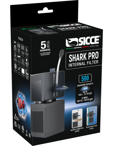 Sicce Shark Pro 500  Filtre Intérieur