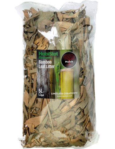 Litière de feuilles de bambou pour terrarium - Aquabota