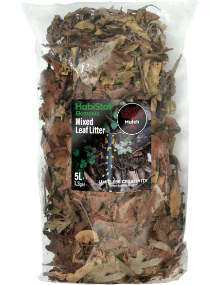 Litière de feuilles mélangées pour terrarium - Aquabota