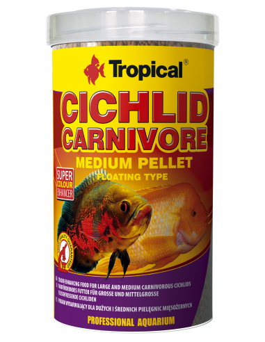 Cichlid Carnivore Medium Pellet 5l/1.8kg TROPICAL - 1