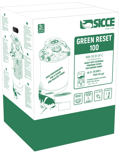 Filter Green Reset 100l  2x25w UV-C  Sicce