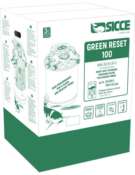 Filtre Green Reset 100l  2x25w Uv-C  Sicce