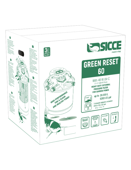 Green Reset Filter 60l  2x20w UV-C  Sicce