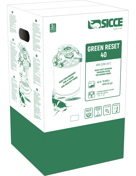 Filter Green Reset 40l  1x20w UV-C  Sicce