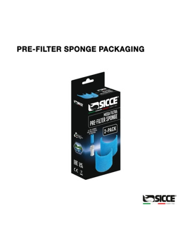 Mousses Prefiltre (2pc) Pr. Filtre Mega Filtra Sicce