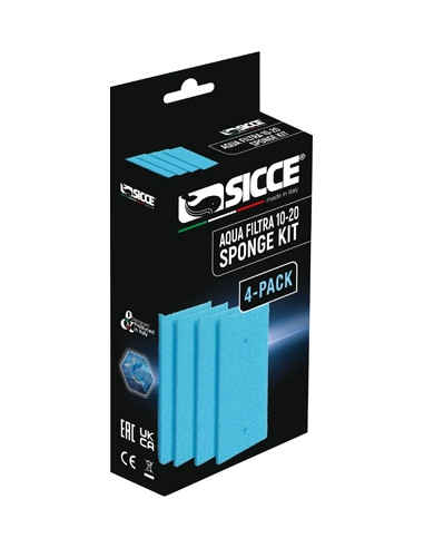 Cartouche Mousses  Pr- Filtre Aquafiltra 10/20 (4pc)  Sicce