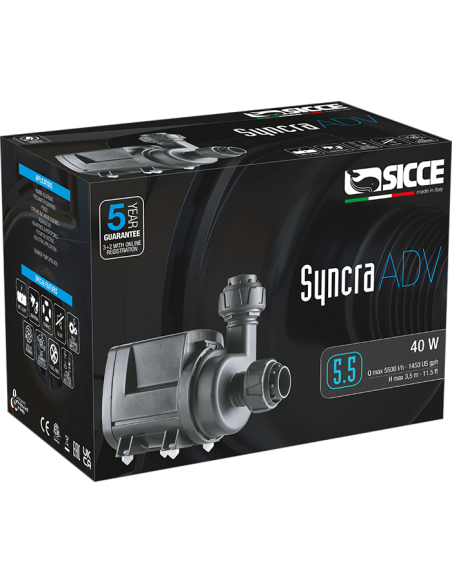 Pompe Syncra Adv 5.5 5500l/H Sicce