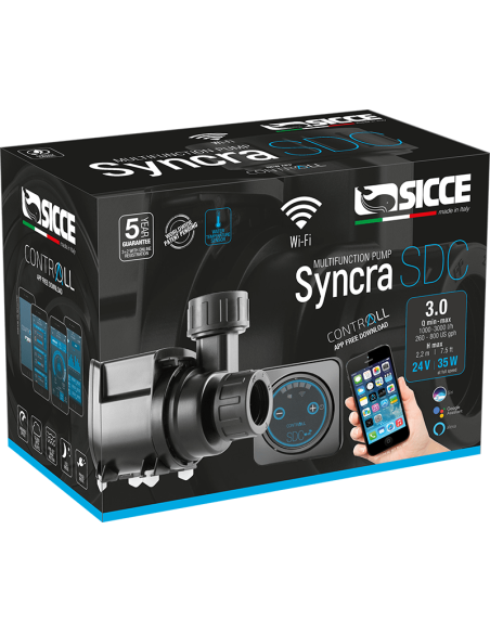 Pompe Syncra Sdc 3.0 1000 À 3000l/H Sicce