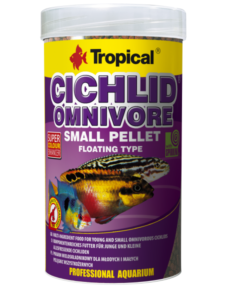 Cichlid Omnivore Small Pellet TROPICAL - 1