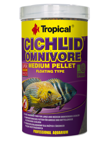 Cichlid Omnivore Medium Pellet 500ml TROPICAL - 1