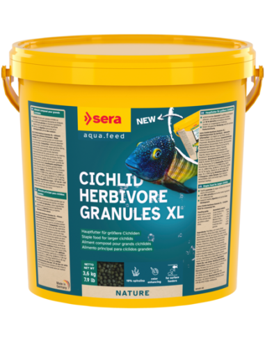 sera Cichlid Herbivore Granules XL 10L (3,6kg)