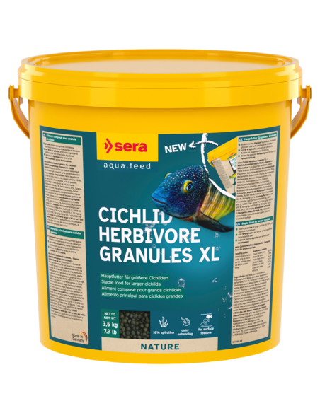 sera Cichlid Herbivore Granules XL 10L (3,6kg)