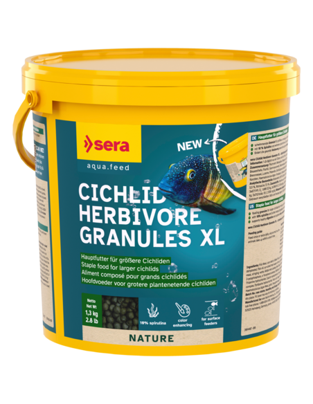 sera Cichlid Herbivore Granules XL 3,8L (1,3kg)