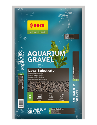 sera Aquarium Gravel Lava Substrate 3L
