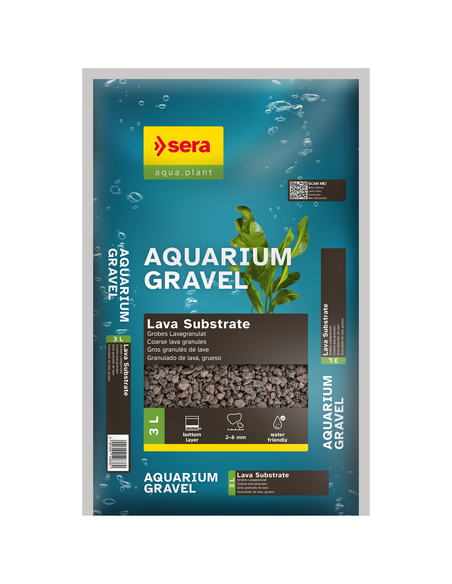 sera Aquarium Gravel Lava Substrate 3L