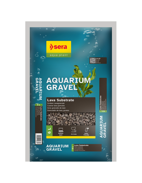 sera Aquarium Gravel Lava Substrate 6L