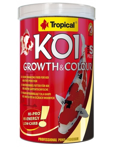Koi Growth & Colour Pellet "S" 1l Boite Tropical TROPICAL - 1