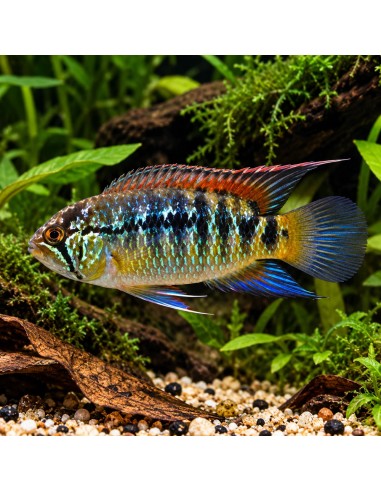 The nannacara is 4-5 cm long.