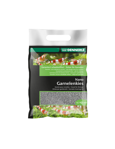 Nano Gravier Crevettes Gris Arkansas 0,5-1,2-mm 2Kg Dennerle Dennerle - 1