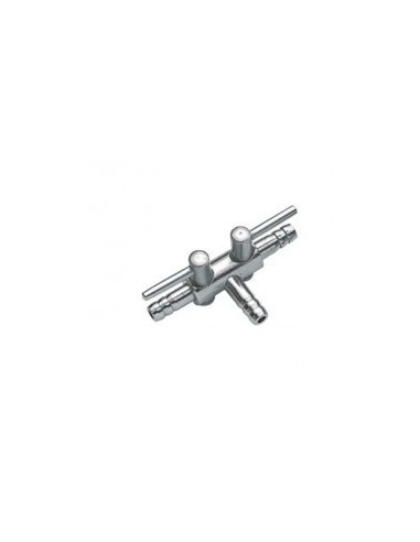 Robinet à air Métal 4-6mm 2 Sorties Blister 1pc  Hobby HOBBY - 1