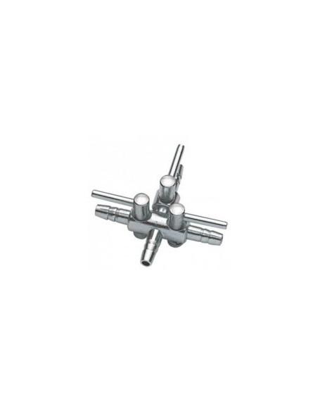 Robinet à air Métal 4-6mm 3 Sorties Blister 1pc  Hobby HOBBY - 1
