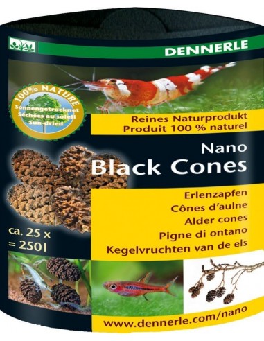 Nano Cone d'aulne Noir 25p Dennerle Dennerle - 1