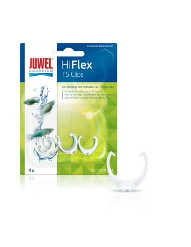 Clips T5 pour réflecteur Hiflex 4pcs Juwel JUWEL - 1
